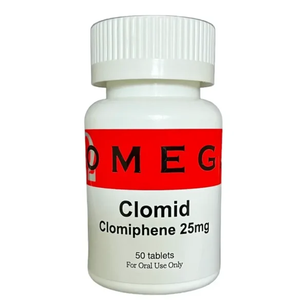 Clomid fertility and bodybuilding supplement bottle, Clomiphene Citrate for ovulation and performance enhancement