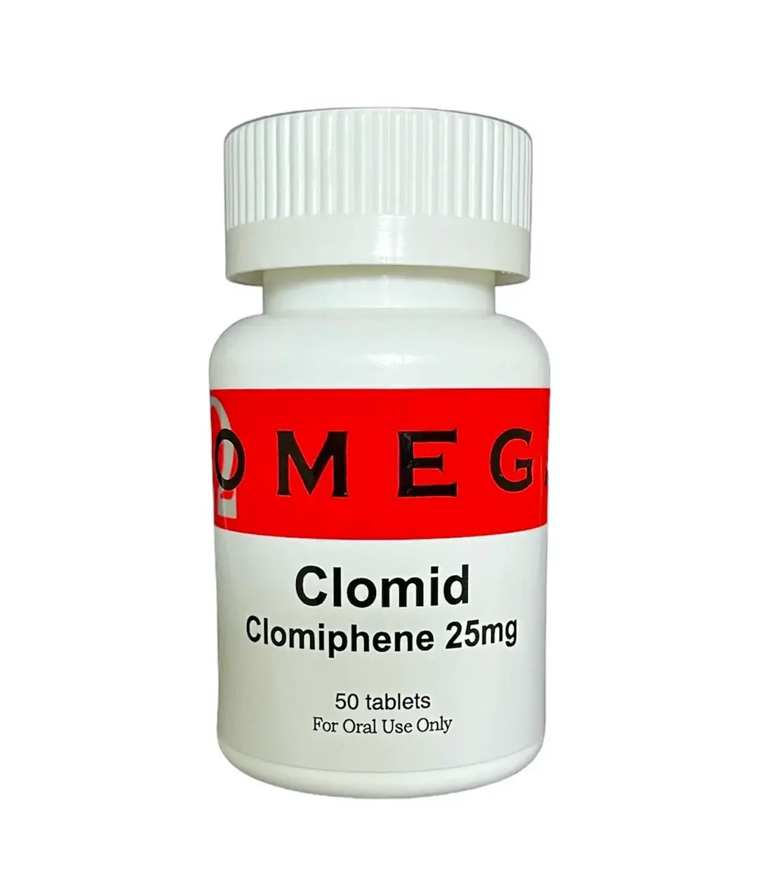 Clomid fertility and bodybuilding supplement bottle, Clomiphene Citrate for ovulation and performance enhancement