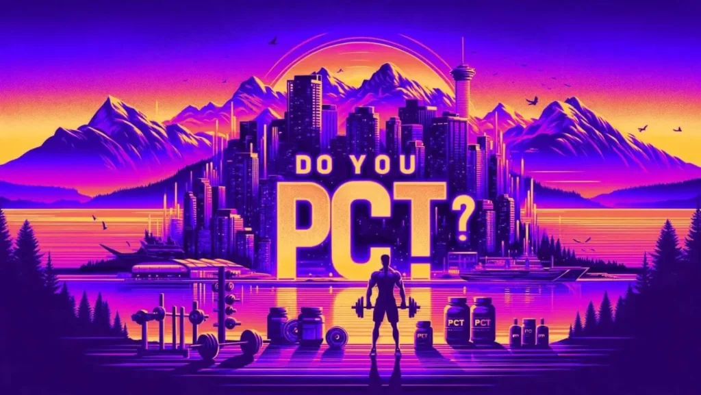 Comprehensive guide to PCT with city and mountain silhouette.