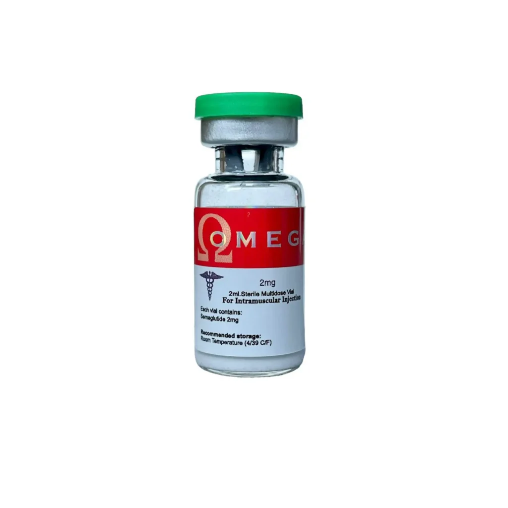 Buy Ozempic Online Canada - Close up of Omega Full Potential's Semaglutide bottle for premium weight loss solutions.